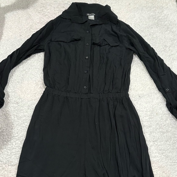 Venus black utility jumpsuit size 2 - Picture 3 of 6